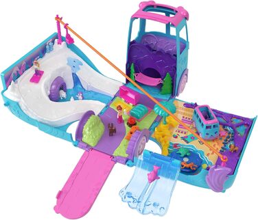 Ігровий набір Polly Pocket Пригоди з домашніми улюбленцями кемпер-трансформер