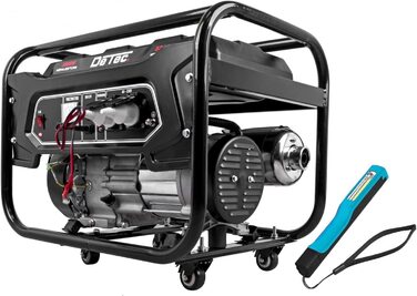 Комбінований бензиновий генератор з лампою COB Мобільний генератор 230 В 3,3 кВт 3300 Вт 16 А 50 Гц Аварійний генератор потужністю 7 к.с., 4-тактний бензиновий двигун 210 куб.см з повітряним охолодженням 1-фазний бензиновий генератор