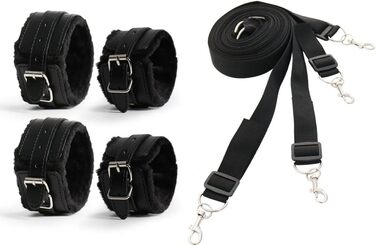 Набір бондажів Hallowa бондажі обмеження секс з наручниками манжети для ніг секс іграшки для ліжка БДСМ комплект постільний набір обмеження sm секс іграшки для початківців і пар екстремальний бондаж набір