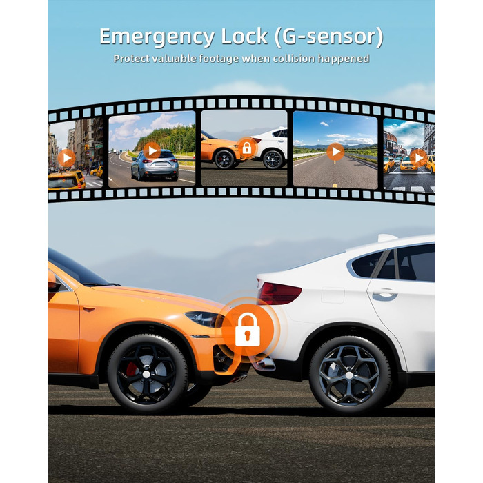 Дзеркальний відеореєстратор WeBeqer 4K з камерою заднього виду 1080P, відеореєстратор автомобільний передній задній з 10-дюймовим