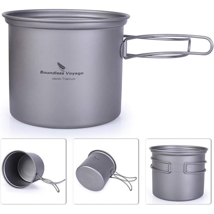 Кемпінговий посуд Легкий набір вуличних мисок Набір для приготування їжі зі складною ручкою Вуличне кухонне начиння для 1-2 осіб 2