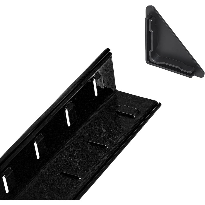 Міцний стелаж Relaxdays, 500 кг, ВШ 200 x 100 x 50 см, 5 полиць, імітація дерева, полиця для зберігання, сталь та МДФ, чорний/коричневий