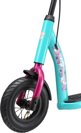 Дитячий педальний самокат від 5 років City Kick Scooter Повітряні шини регульовані по висоті 10-дюймові нове покоління м'ята