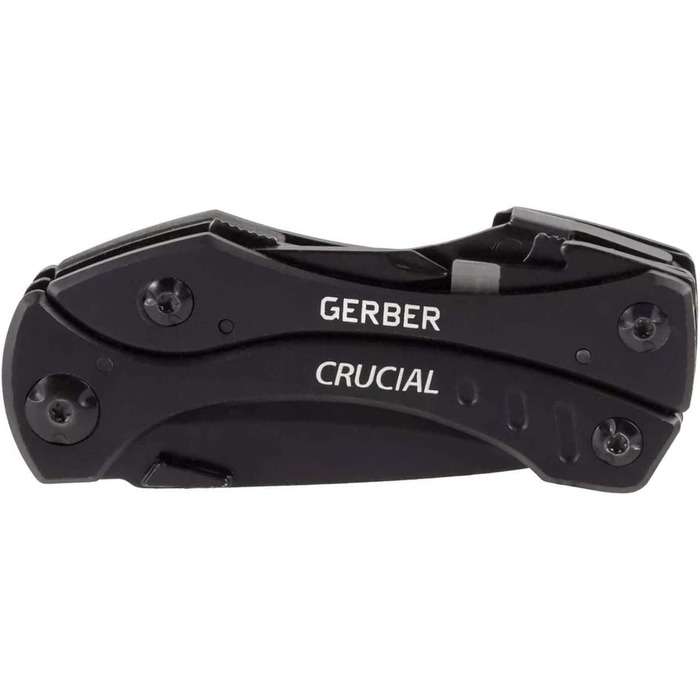 Мультитул Gerber з 9 функціями і затискачем для ременя, Crucial, з різаком для ременя і фіксатором лайнера, довжина у відкритому с