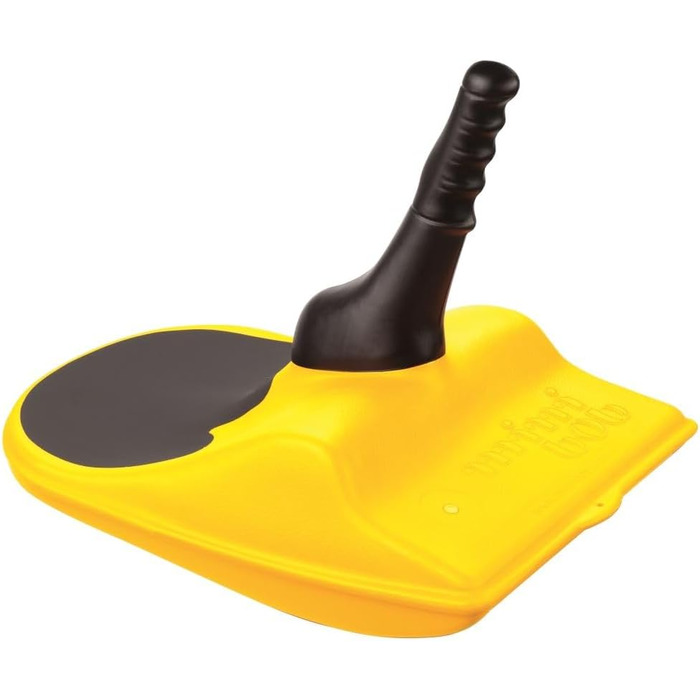 Дитяча пластикова шапка на зиму жовта