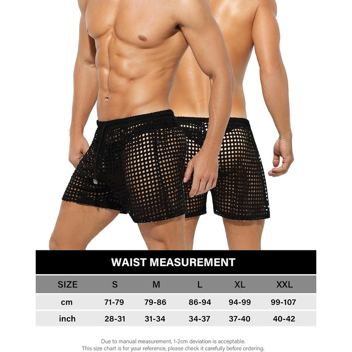 Чоловічі сітчасті шорти Casey Kevin, чорні, розмір L