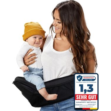 Дитяче крісло-переноска -125 см подовжувач 40 см - Ергономічний стегновий ремінь для новонароджених і малюків, регульований ремінь