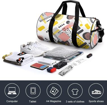 Універсальна дорожня сумка, геометричний графіті, спортивна сумка для чоловіків та жінок, сумка-мішок, спортивна сумка