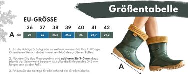 Гумові чоботи GoTherm з внутрішньою частиною з натуральної вовни, дуже зручні та дуже теплі, виготовлені з ПВХ, з нековзною підошвою, водонепроникні та підходять для підлітків, розмір 39 EU, чорні