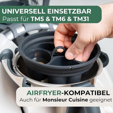 Аксесуари Thermomix для TM5, TM6 і TM31 - також підходять для Monsieur Cuisine Connect & Smart - Яйцеварка Thermomix - до 4 яєць пашот, кекси та багато іншого