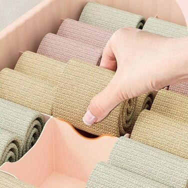 Універсальна коробка для зберігання білизни та шкарпеток, настінний органайзер зі стильним оздобленням, безпечні відділення для внутрішнього декору. BB Як показано на фото