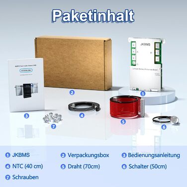 Розумна система керування будинком (BMS) 4S-8S 12V-24V 300A 2A з активним балансуванням, вбудованою платою захисту акумулятора Bluetooth та RS485 для літій-іонних, LiFePO4 та LTO літій-іонних акумуляторних блоків (JK-B2A8S30P) Розумна система керування бу