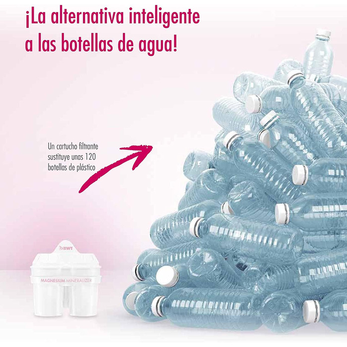 Картриджі фільтра для води з мінералізованою магнієм BWT, пластикові, білі, 6 шт. (1 упаковка), 6 шт.