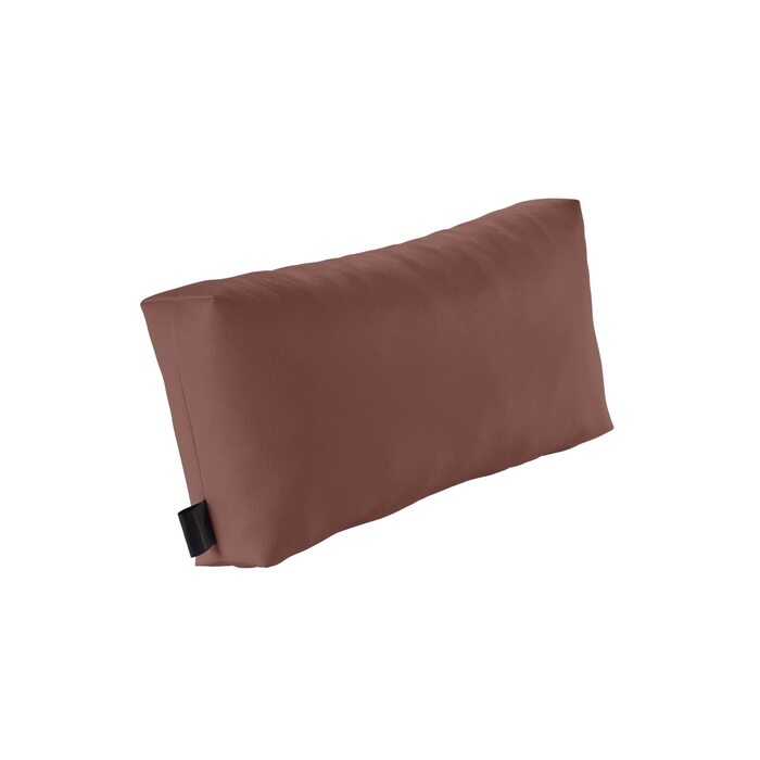 Масажна подушка для голови з пластівцями піни, 45x20x9 см, терапевтична подушка, позиціонуюча подушка для фізіотерапії з чохлом зі штучної шкіри можна прати, зручна 26 Mocca