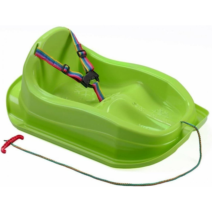 Санки MARMAT дитячі з ременем безпеки, зелені