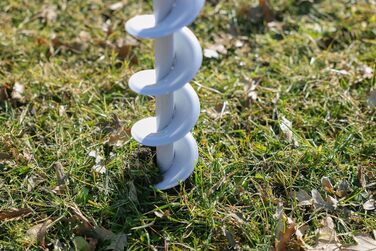 Бур для землі (ідеальний помічник для встановлення огорожі, легке попереднє буріння для кріплення стовпів, сталь з порошковим покриттям, 90 мм) 44485