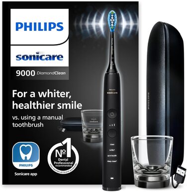 Електрична зубна щітка Philips Sonicare DiamondClean 9000 Sonic із додатком (модель HX9911/09)