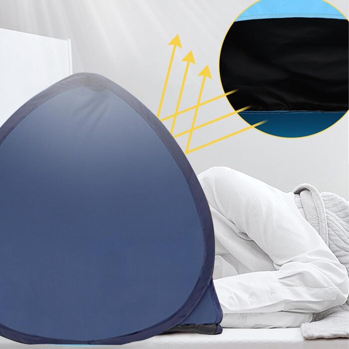 Намет для ноутбука, невеликий спальний намет, захисний щиток для обличчя, сонцезахисний тент, укриття для пікніків, засмаги, басейну, кемпінгу, пляжу, відпусток, риболовлі, походів, пікніків, темно-синій