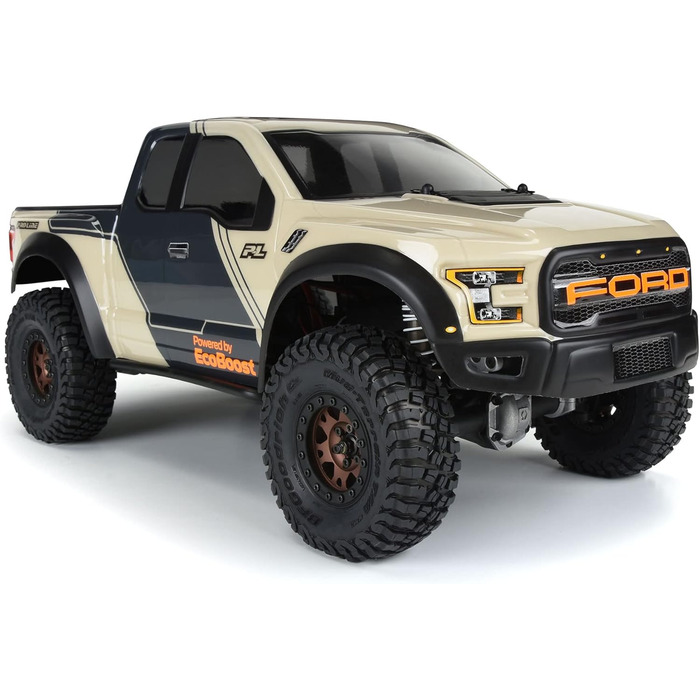 Кузов для 1/10 Ford F-150 Raptor 2017 року (Прозорий), колісна база 313 мм (12.3 дюйми) для Crwlrs