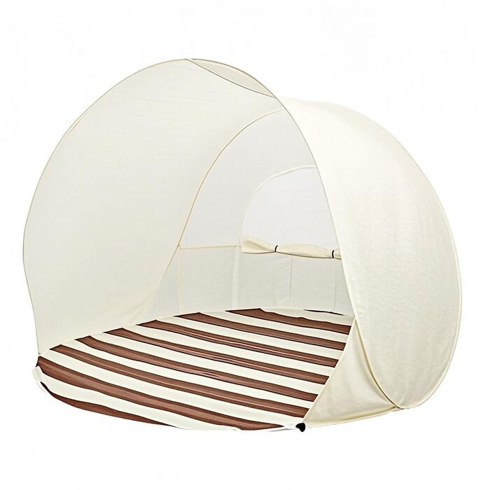 Пляжний намет, кемпінговий намет для 2-3 осіб, легкий розкладний намет, захист від ультрафіолету, водонепроникний, вітронепроникний, розкладний пляжний намет для сімейного кемпінгу, саду, пляжу