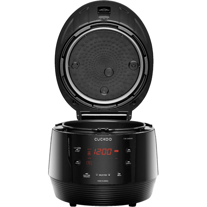Мультиварка CUCKOO CMC-QAB549S Premium ICOOK Q5 8-в-1, 10 попередньо встановлених режимів, чорна
