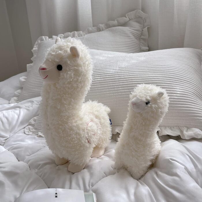 М'яка іграшка Celawork Альпака плюшева, 25 см біла