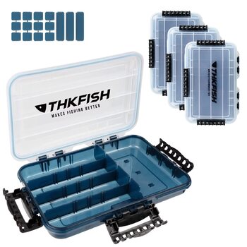 Ящик для рибальських снастей THKFISH, 3600 відділень, плавучий ящик для приманок, органайзер для зберігання, невеликий пластиковий ящик з регульованими роздільниками, сонцезахисний, 3 предмети