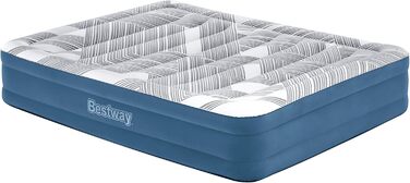 Модний флок Bestway TriTech Надувне ліжко з вбудованим електричним насосом Double XL/Lo 203 x 152 x 36 см