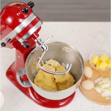 Заміна гачка для тіста GVODE для мішалки Kitchenaid, гачок для тіста K45DH для міксера Kitchenaid 4.5-5 QT з нахиленою головкою, насадка для тіста з нержавіючої сталі Можна мити в посудомийній машині