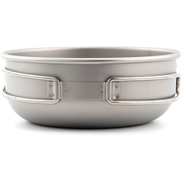 Титанова миска Keith, 300 мл 600 мл, надлегка, кемпінговий посуд, миски для пікніка, портативна, складна ручка (Ti5324-400 мл)