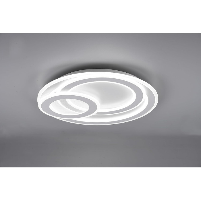 Стеля LED-світильник Trio Leuchten Mita 629210331, матовий білий метал, акрил, 74 Вт, з пультом, димером та зміною кольорів, діаметр 51 см