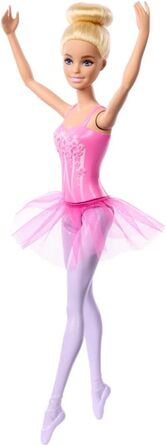 Лялька Barbie Balerina, модна лялька Blonde у фіолетовому кольорі, розтяжна пачка, з балетними ручками та пуантами Ballerina, HRG3