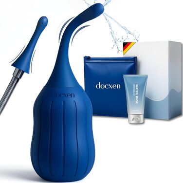 Анальна клізма Docxen, 310 мл, силіконова з зворотним клапаном