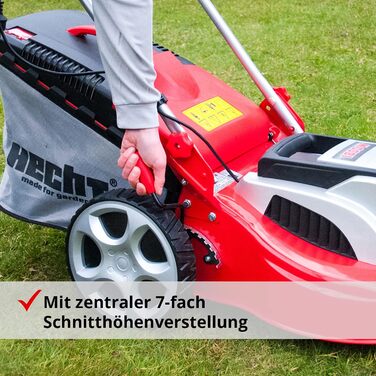 Електрична газонокосарка HECHT 1845 mower електрична газонокосарка (1800 Вт, 46 см, 60 л)