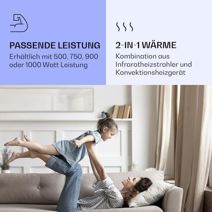 Інфрачервоний обігрівач Klarstein, інфрачервоний дзеркальний обігрівач, окремостоячий пристрій, інфрачервоний обігрівач з термостатом, обігрівач з датчиком відкритого вікна та керуванням за допомогою застосунку, обігрівач без CO2, інфрачервоний обігрівач 