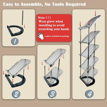 Вузька взуттєва полиця з 2 предметів з 5 ярусами, компактна похила полиця для взуття, взуттєва шафа, місце для зберігання взуття, взуттєва лавка, взуттєва шафа, органайзер для взуттєвої полиці, підставка для взуття, органайзер для взуття, прозора, 5 ярусі