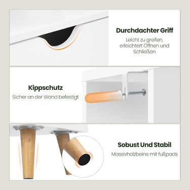 Книжкова полиця EUGAD, книжкова шафа, перегородка для кімнати, полиця для файлів, полиця для зберігання, окремостояча полиця з шухлядою та ніжками, виготовлена з МДФ, 6 полиць, біла, 50x1224 см