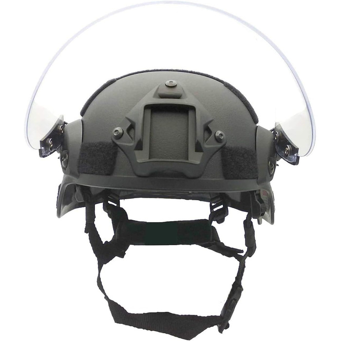 Тактичний шолом Koyheng Airsoft Mich 2000 ACH з прозорим козирком, кріпленням для ПНВ та бічною планкою