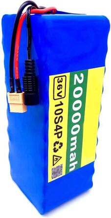 Акумулятор для електровелосипеда, із зарядним пристроєм 20 Ah 10S4P 36 V акумулятор E-велосипед E-велосипед Електричний велосипед Li-Ion XT60 Plug