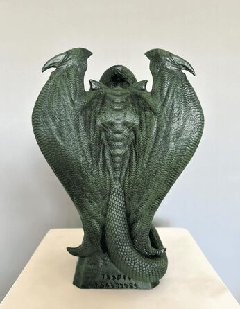 Статуетка Ктулху 27 см Cthulhu Rising Marble Sculpture Hp Lovecraft Bust Statue Cthulhu Idol