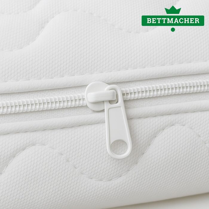 Чохол для топпера 180x200 см, висота основи 5-7 см, можна прати при 60C, сертифікований OEKO-TEX, блискавка, мікрофібра, 180x200 см - для топперів 5-7 см