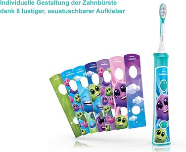 Електрична зубна щітка Philips Sonicare For Kids HX6322/04, зі звуковою технологією, для дітей, в т.ч. щітки від 7 років