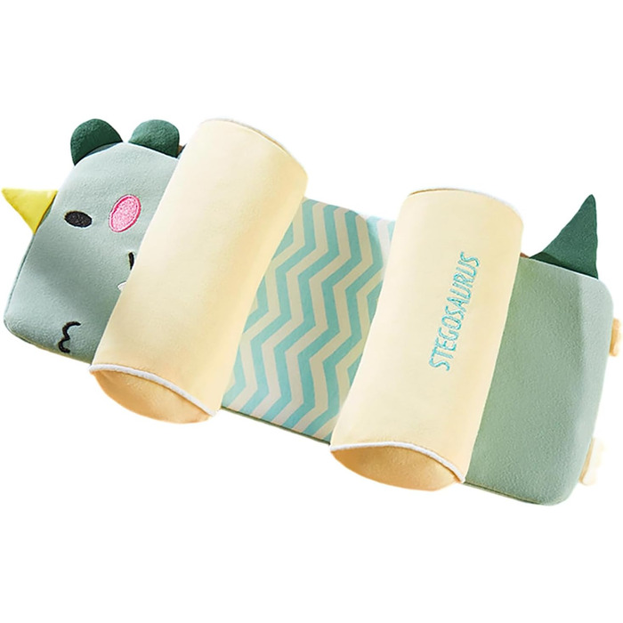 Універсальна ергономічна подушка 42x17 см для сну на боці, спині та животі з функцією антискочування, охолоджувальна, дихаюча, рожева подушка для сну з підтримкою шиї (зелена)