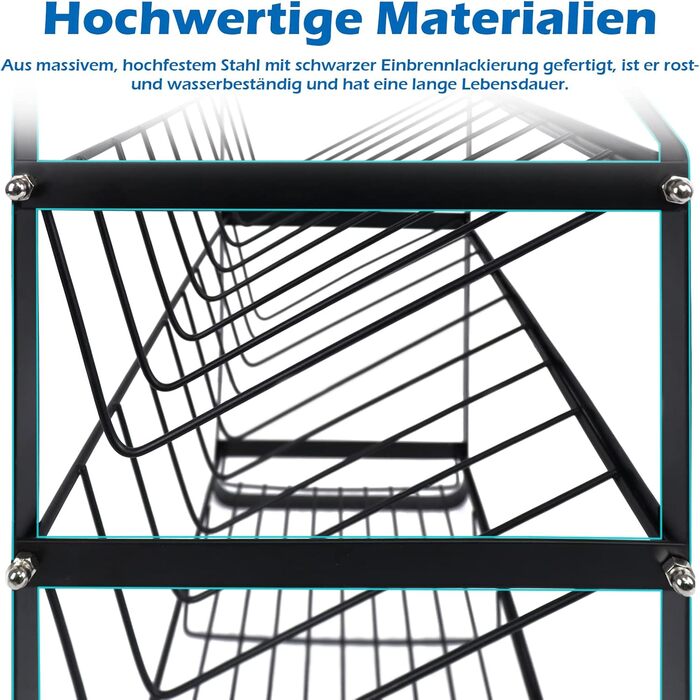Стійка для спецій 4 рівні металевої полиці кухонний органайзер стояча підставка для спецій кухонна полиця для зберігання спецій для більшості банок для спецій типу B