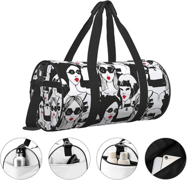 Спортивна дорожня сумка для жінок та чоловіків. Містка сумка для фітнесу, пляжу та подорожей.