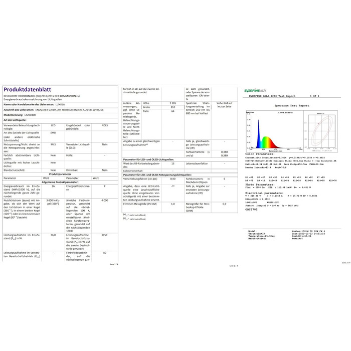 Вологозахищений світильник з 2x18 Вт світлодіодними трубками T8 - 120 см 3600 lm 4000K нейтральний білий - петлевий - IP65 IK08 трубчасте освітлення майстерні підвал гараж