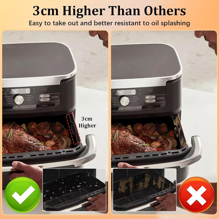 Аксесуари для фритюрниці Ninja Foodi Flexdrawer AF500EU 10,4 л, 110,4 л і 25,2 л силіконова форма для фритюрниці Ninja AF500DE аксесуари, інші аксесуари в комплекті