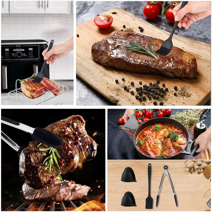 Аксесуари для фритюрниці Air Fryer - аксесуари з 8 предметів Аерофритюрниця з мультипіччю Силіконова форма для фритюрниці, аксесуари для фритюрниці XXl Силіконова вставка для фритюрниці Аерофритюрниця