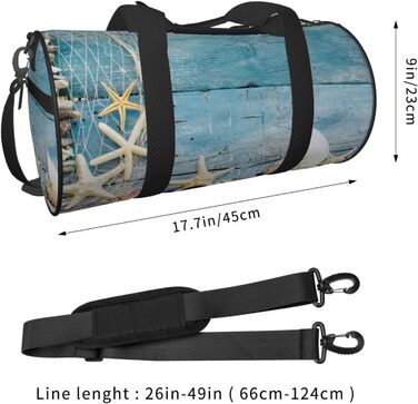 Дорожня сумка-циліндр з мушлевим візерунком, спортивна сумка для чоловіків та жінок, сумка-мішок, спортивна дорожня сумка