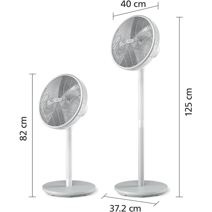 П'єдестальний вентилятор PHILIPS серії 2000. потужний і надзвичайно тихий з технологією SilentWings. 19 дБ. Настільний та настільн
